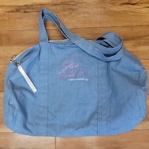 Carrie Underwood VIP Box Denim & Rhinestones Tour Blue Denim Tote Bag